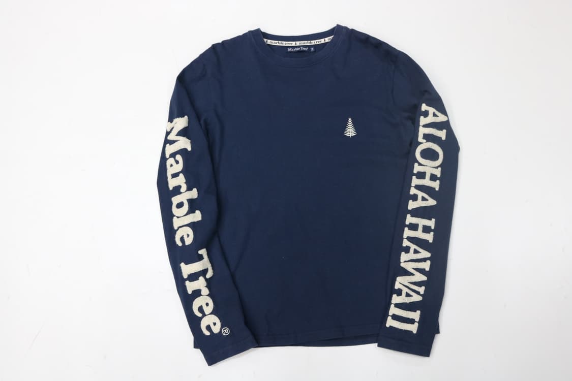 Marble Tree 마블트리 사이드 레터링 네이비 롱슬리브 티셔츠 M 상품이미지2