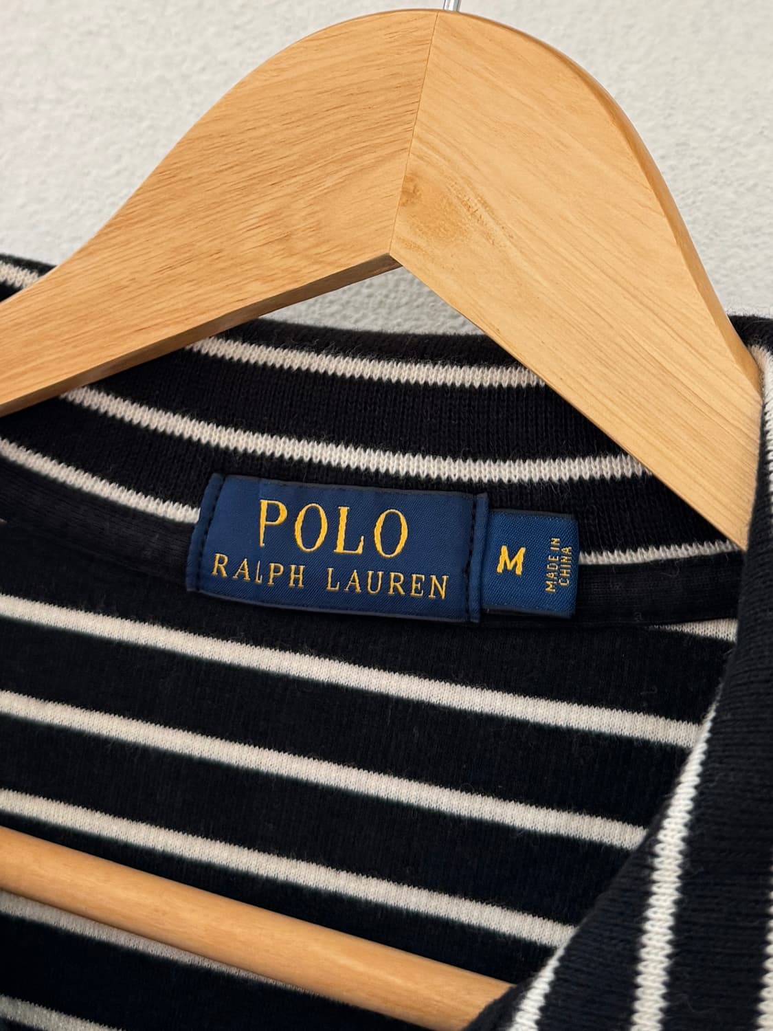 폴로 블랙 반집업 니트 상품이미지4