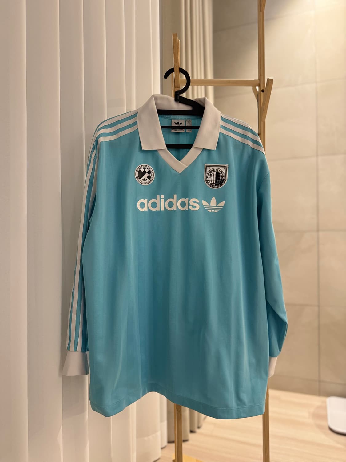 민트코어! 아디다스 풋볼 축구 져지 긴팔 상품이미지1