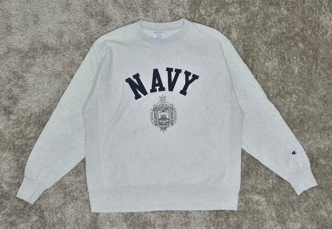 챔피언 리버스위브 NAVY 스웻셔츠 상품이미지1