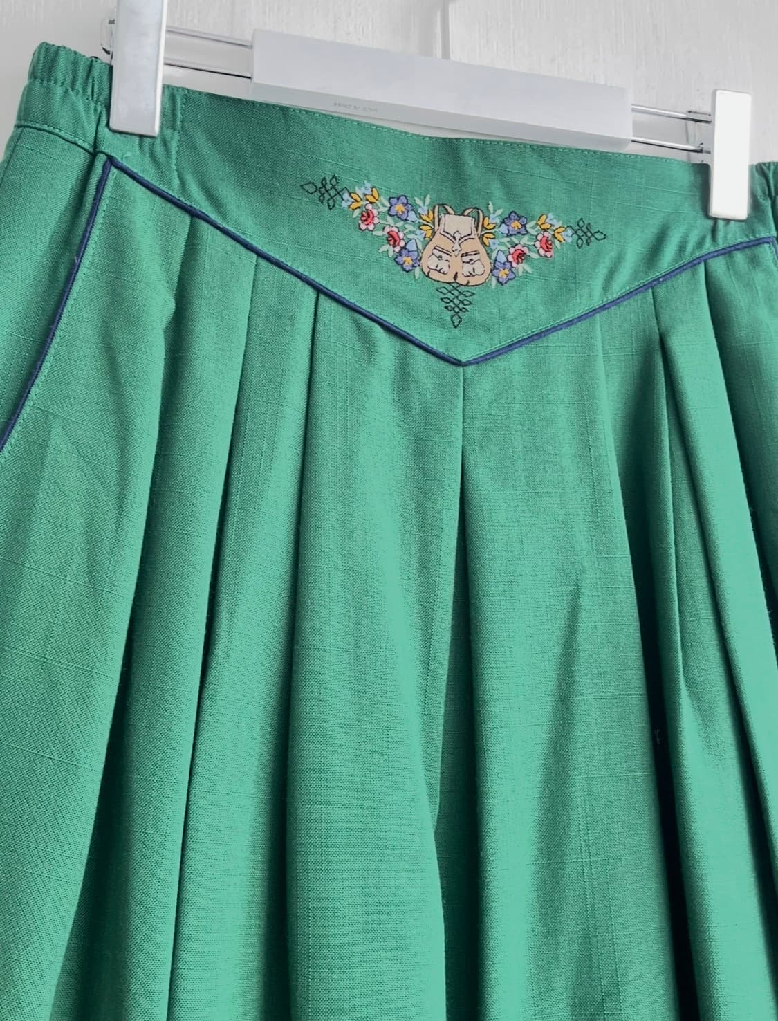 TREVIRA made in Germany 자수 빈티지 스커트 상품이미지2