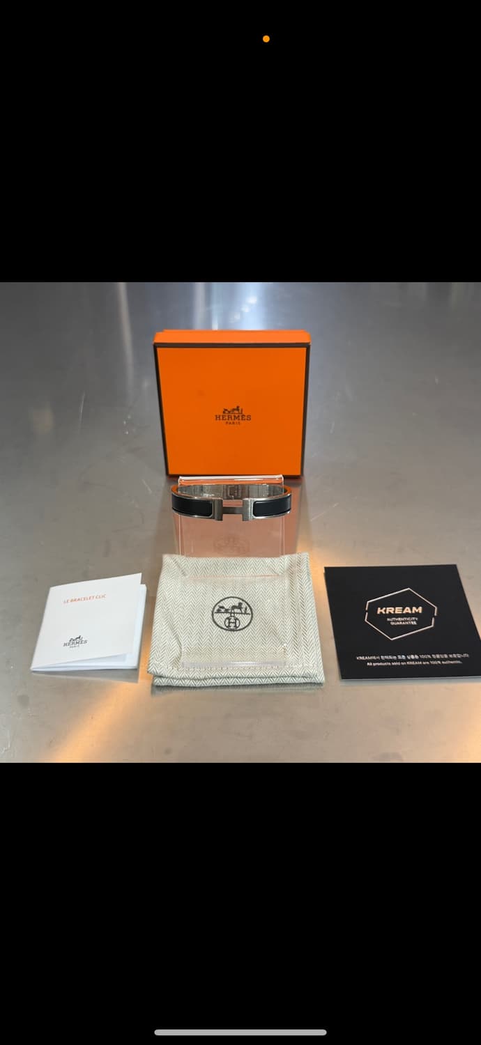 [리오브 전포점] 에르메스 클릭아슈 누아 은장 하드웨어 T5 팔찌 상품이미지1
