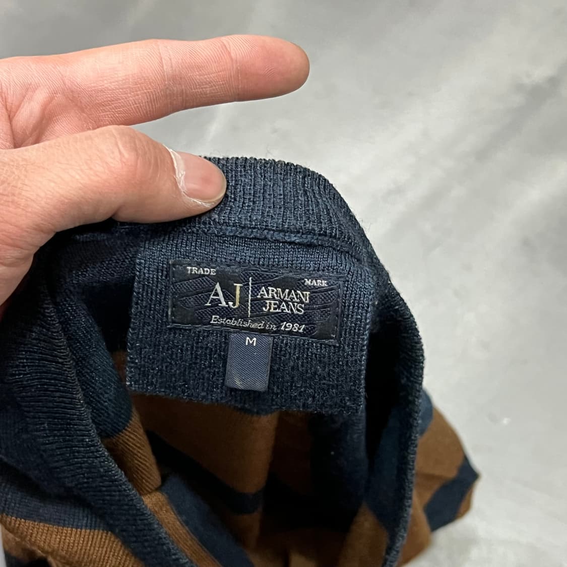  아르마니 진스 스트라이프 니트 y15822 상품이미지6