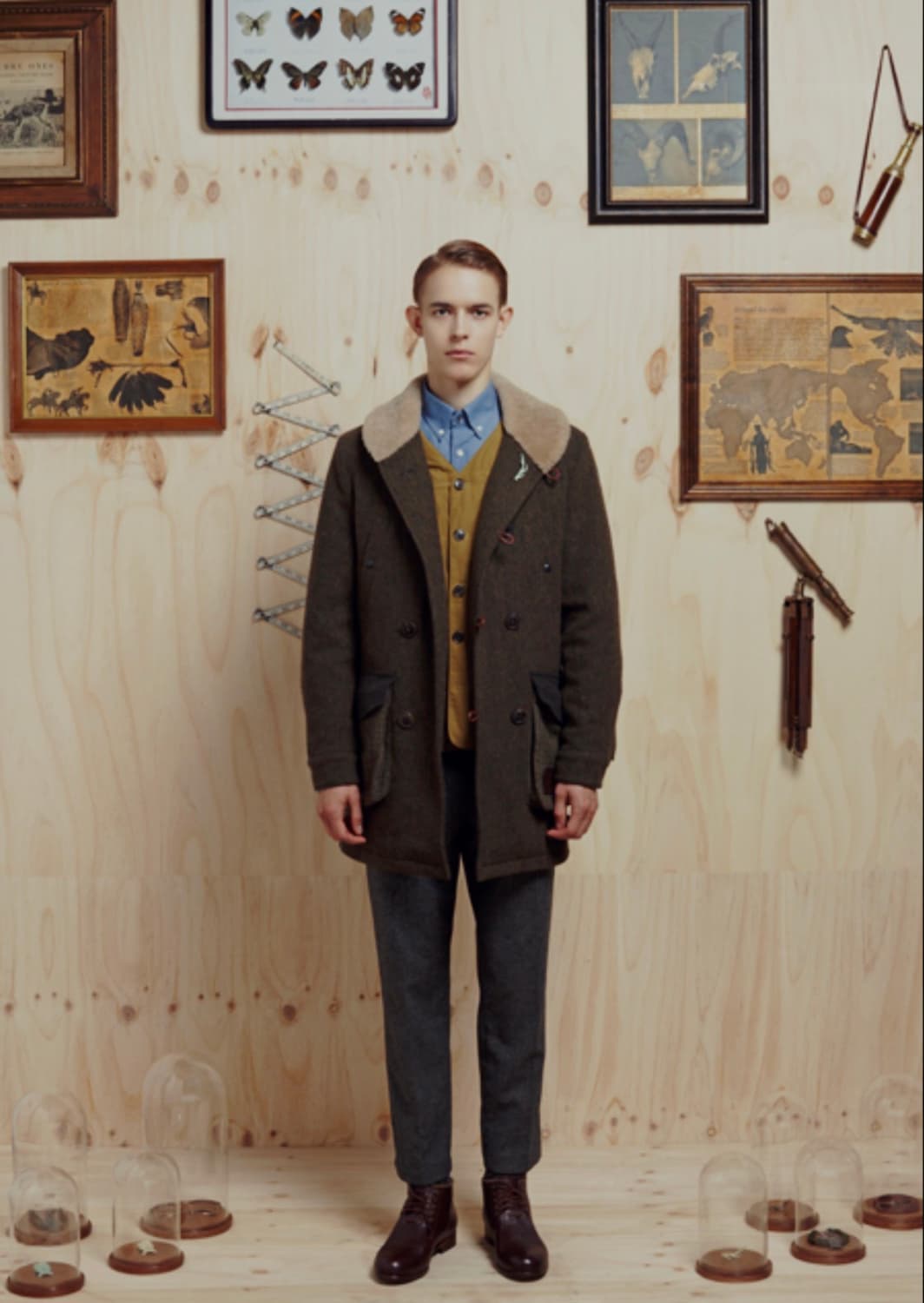 커스텀멜로우 헤링본 코트 100 상품이미지10