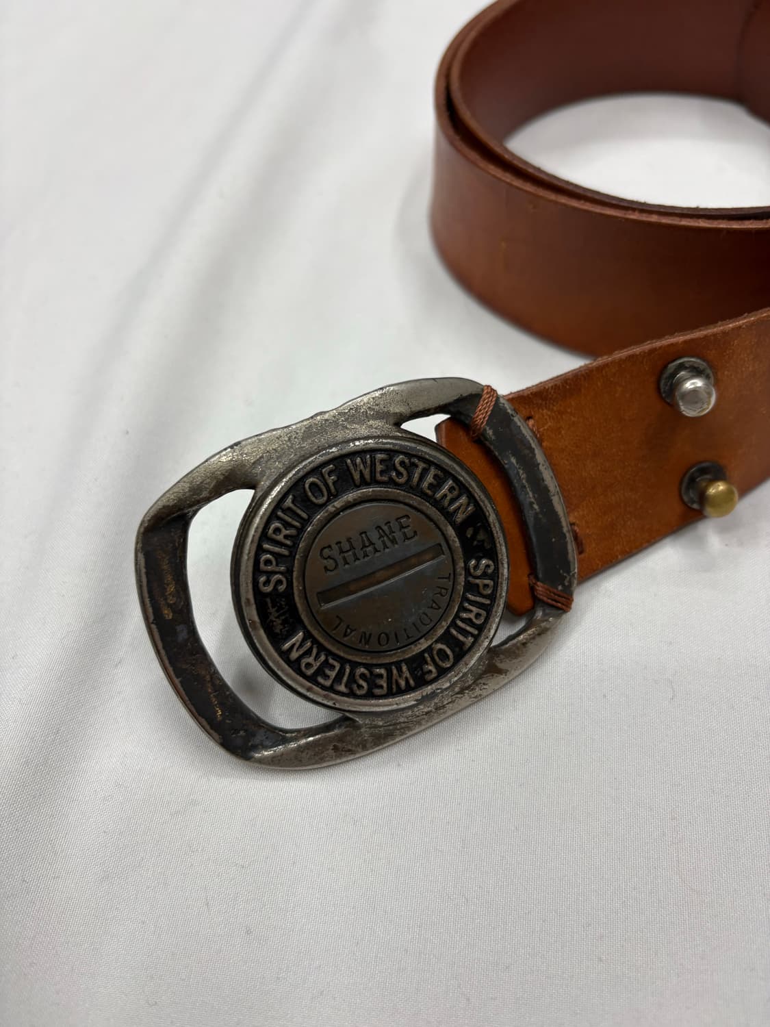 빈티지 웨스턴 버클 레더 벨트 상품이미지2