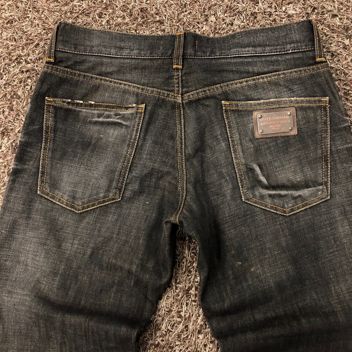 돌체앤가바나 아카이브 14 블랙 워싱 디스 데님 팬츠 상품이미지4