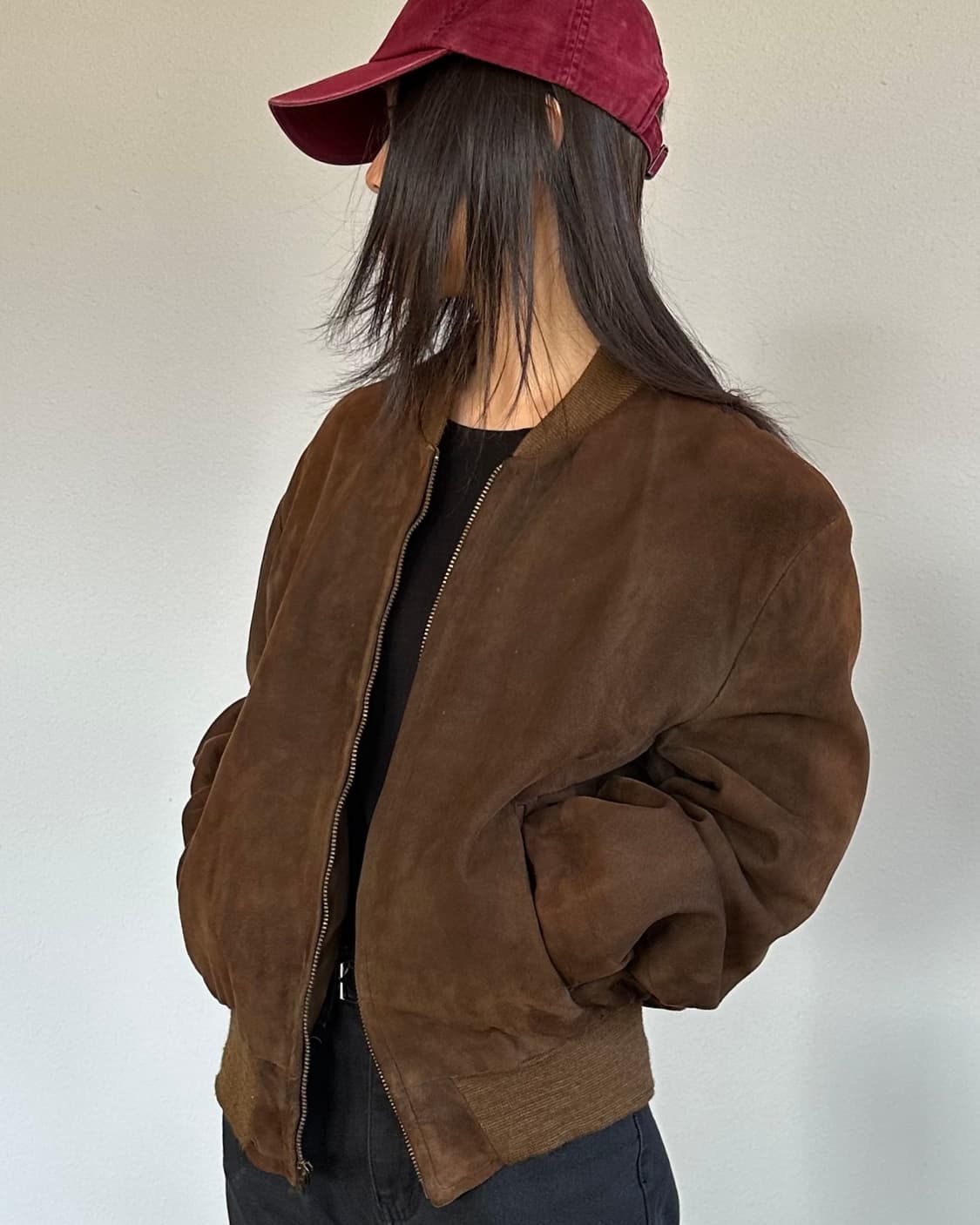 [M]Sears 시어스 70s 스웨이드 봄버 자켓 블루종 상품이미지3