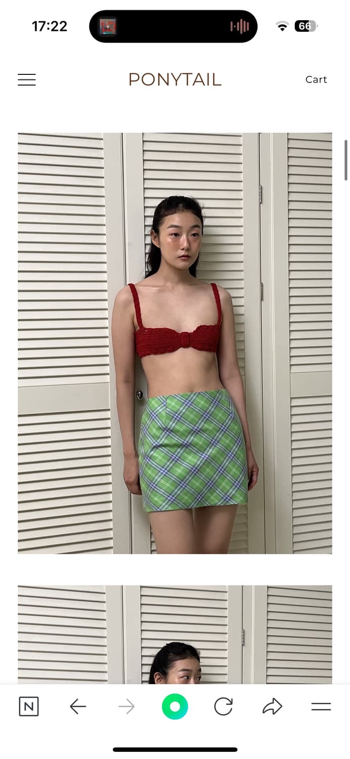 포니테일 칵테일 미니 스커트 상품이미지2