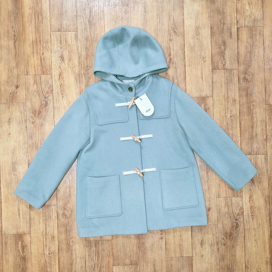 frrw 프론트로우 후드 더플 하프코트 프리사이즈 새상품 상품이미지4