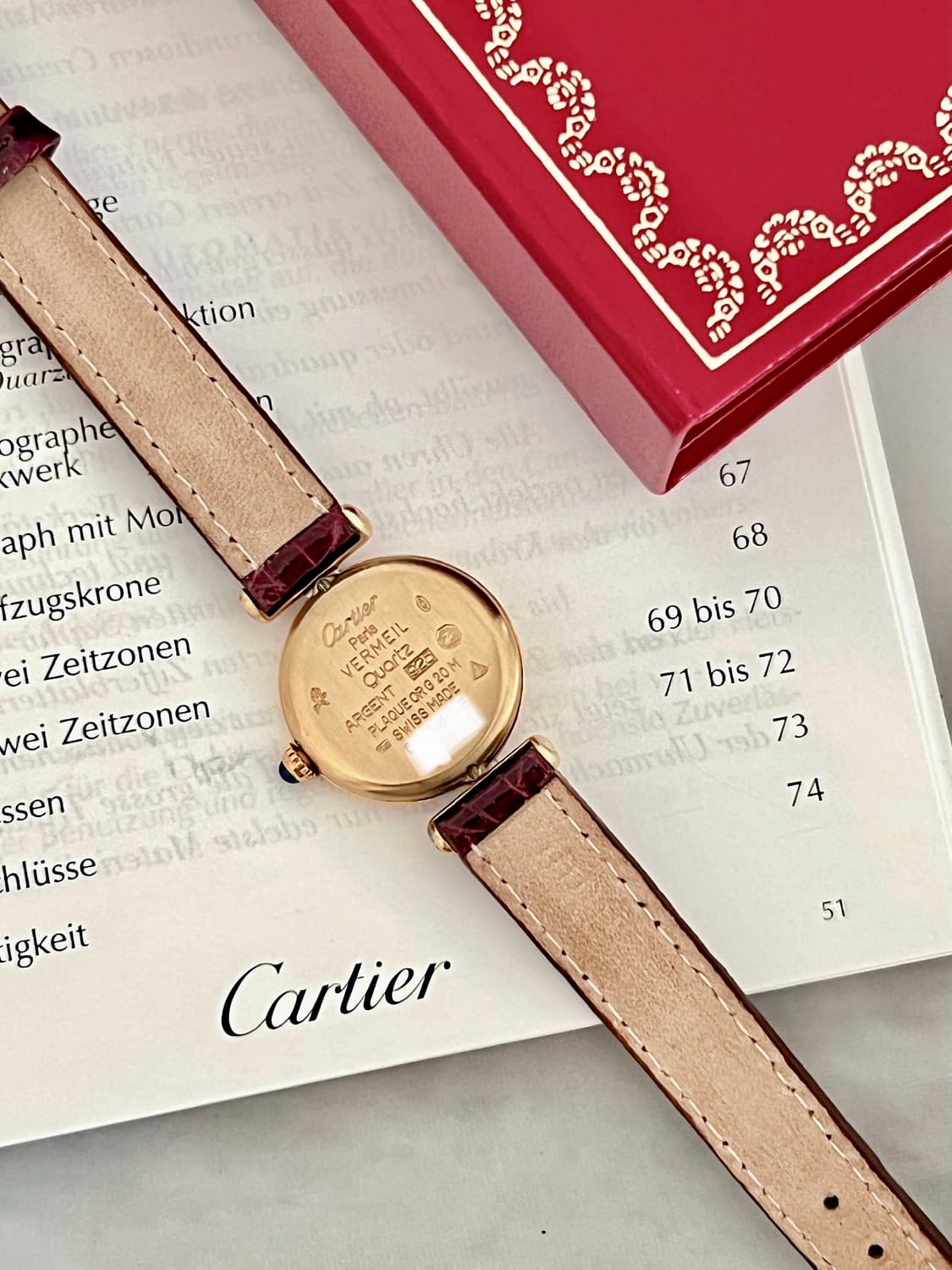 Cartier 머스트 버메일 꼴리제 까르띠에 시계 상품이미지7
