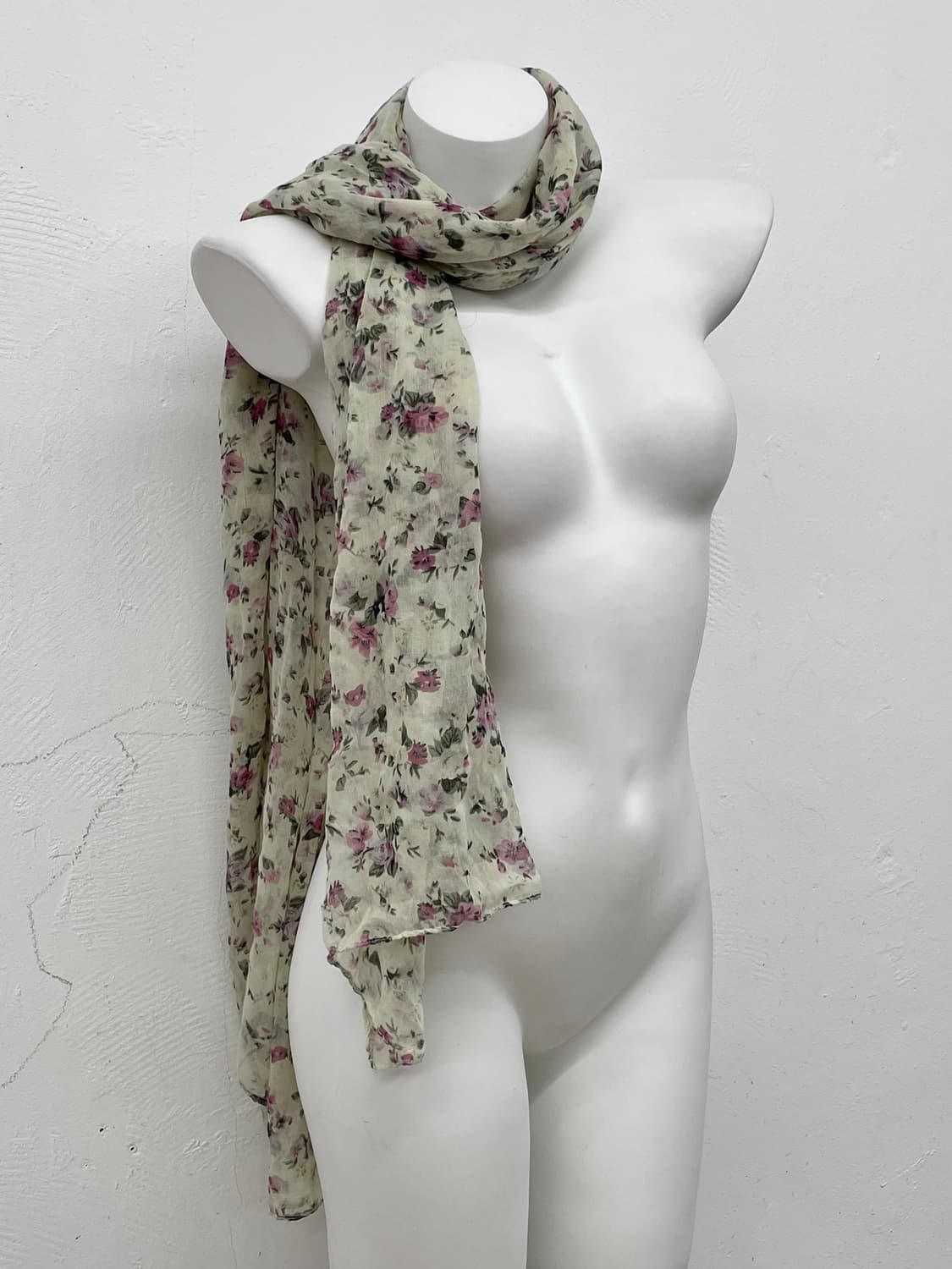 플로럴 쉬폰 머플러  상품이미지2