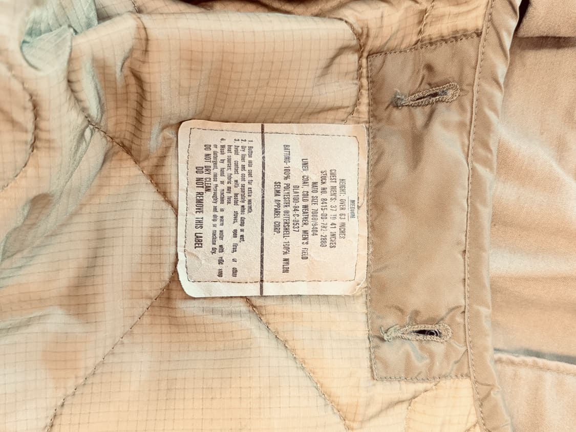 80s 오리지널 m65 필드자켓 (M/R) 상품이미지2