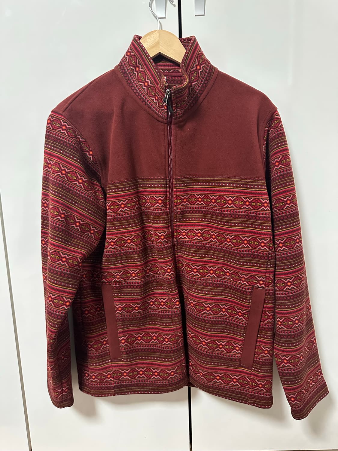 버건디 플리스자켓 상품이미지1