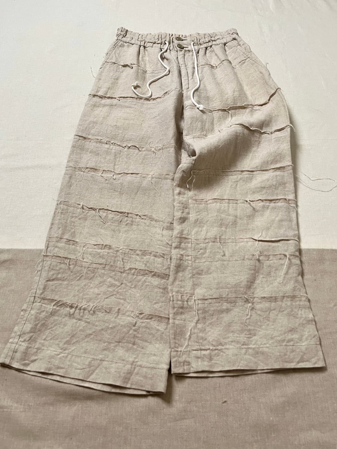 꼼데가르송 린넨 컷오프 이지팬츠 comme des garcons 상품이미지3