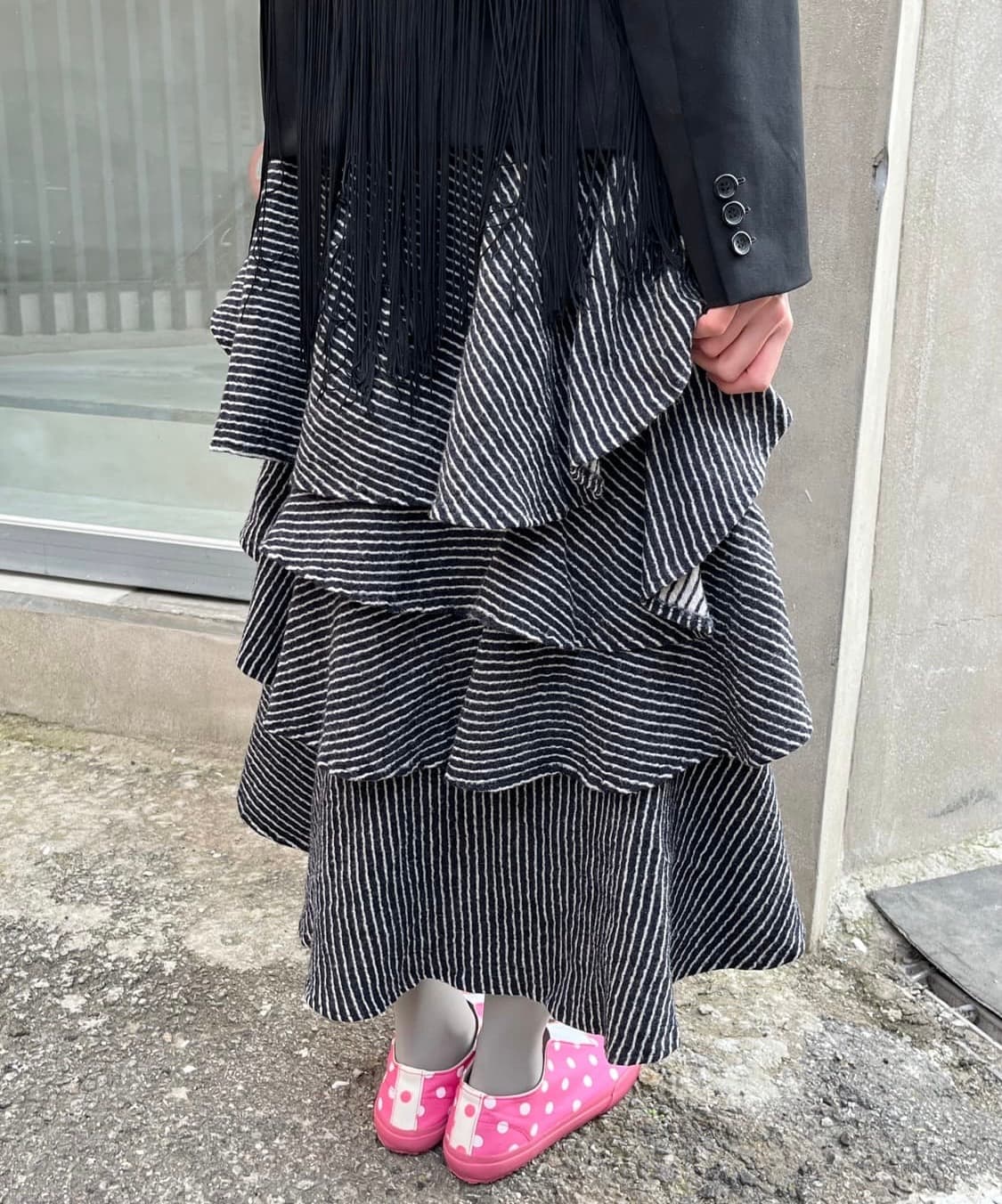 꼼데가르송 울 프릴 스커트 상품이미지1