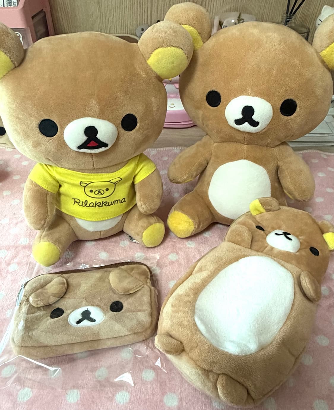 리락쿠마 중형 봉제인형, 미니 파우치, 필통 파우치 상품이미지1