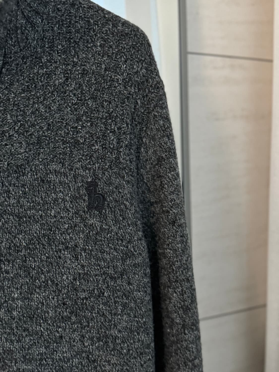 🖤 헤지스(Hazzys) 방풍 니트 집업 (100) 상품이미지6