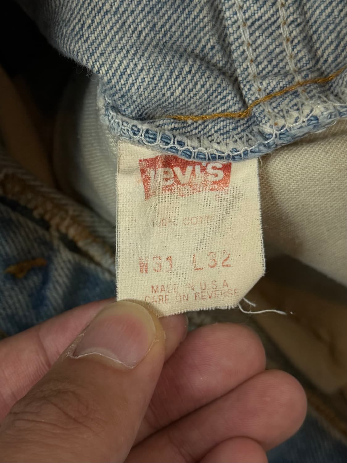 90’s USA 빈티지 리바이스 517 오렌지탭 부츠컷 리바이스 청바지 상품이미지9