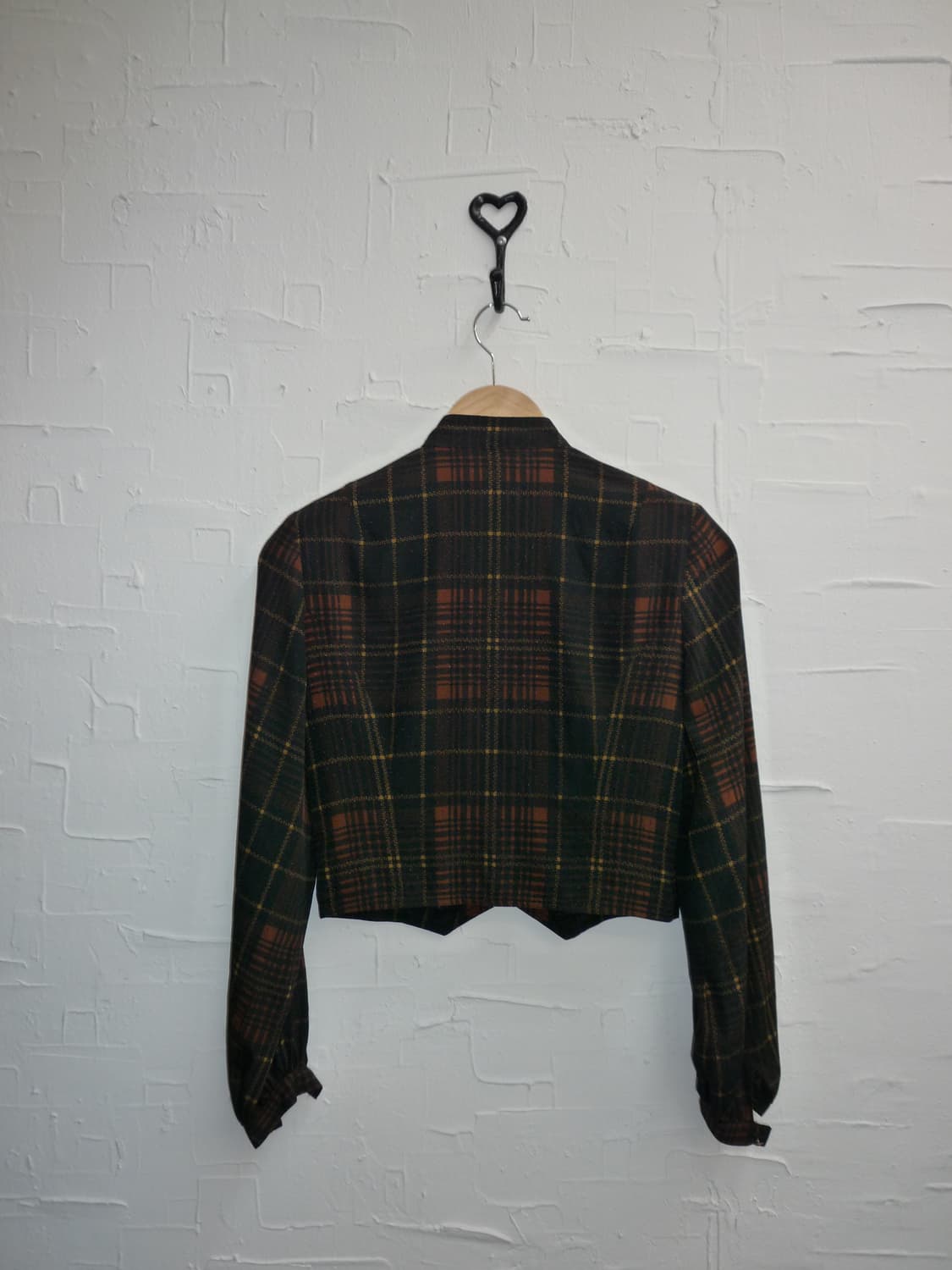 Check crop blouse 상품이미지5