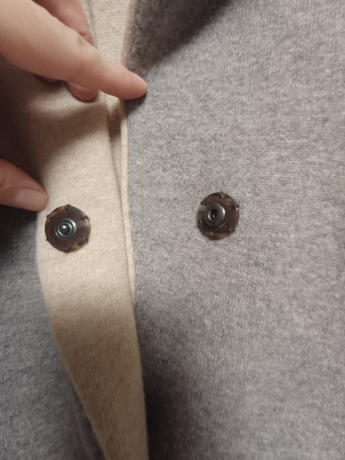 닥스 베이지 캐시미어 혼방 코트 상품이미지5