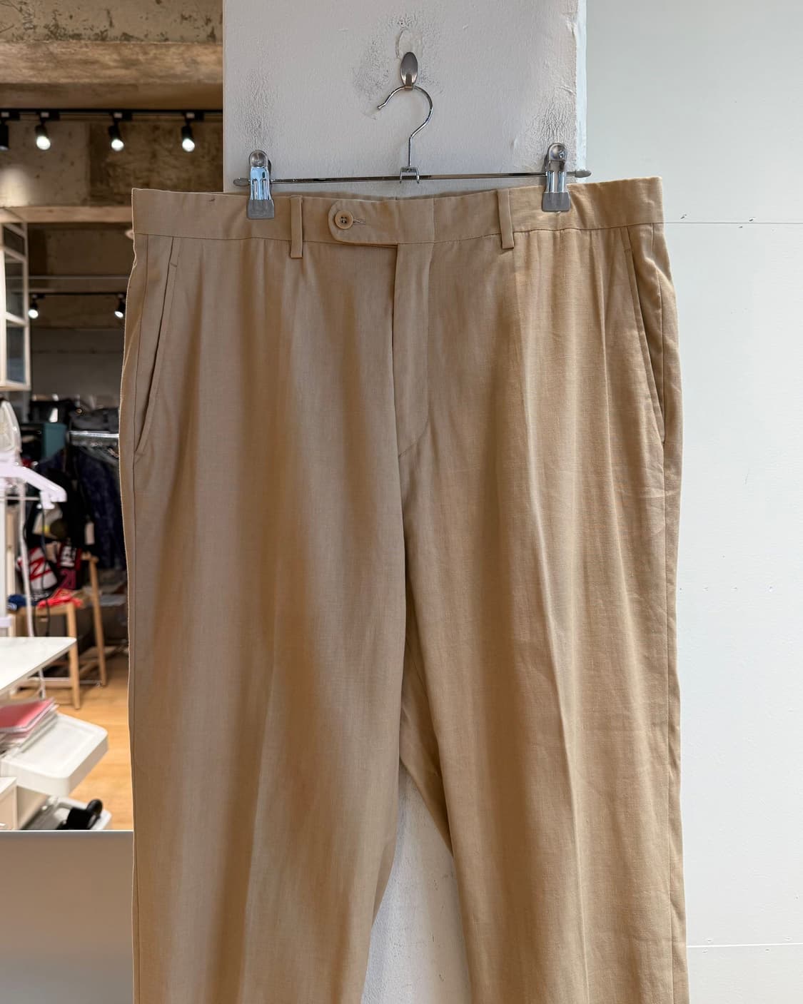 에르메스 베이지 린넨 슬랙스 팬츠  상품이미지3