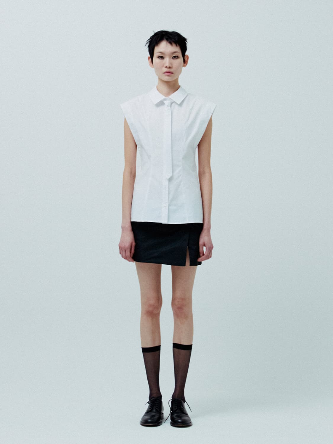 MINI WRAP SKIRT (BLACK) 상품이미지2