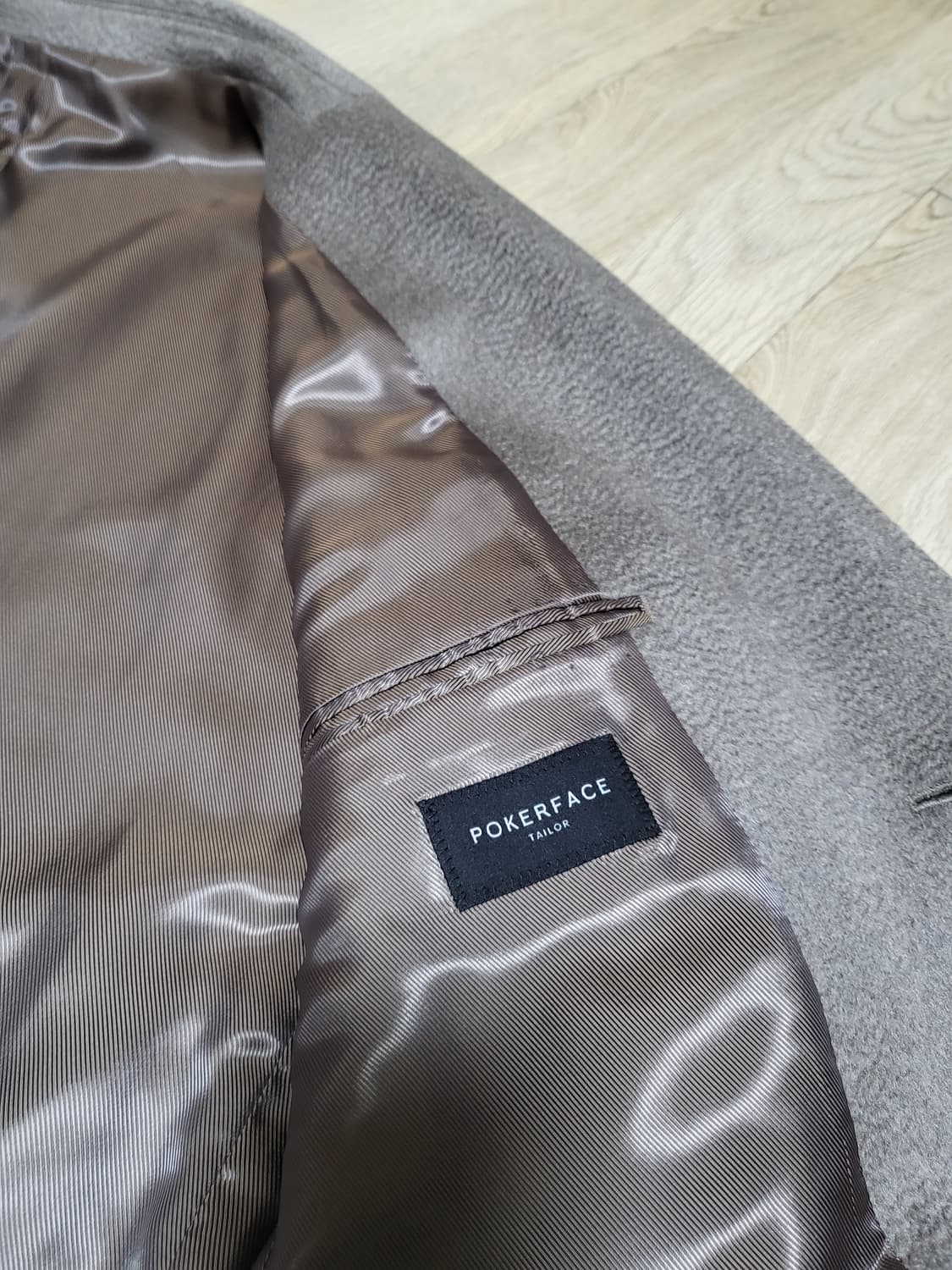 [52] 포커페이스 닥터 코트 오트밀 캐시미어 100% 상품이미지5