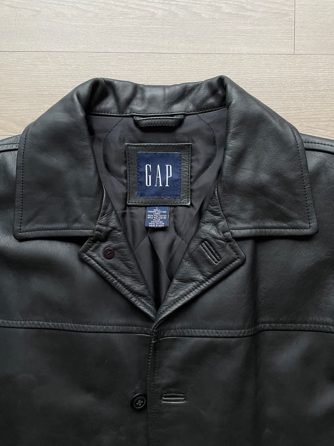 90s 올드갭 레더 카코트 gap carcoat 상품이미지4
