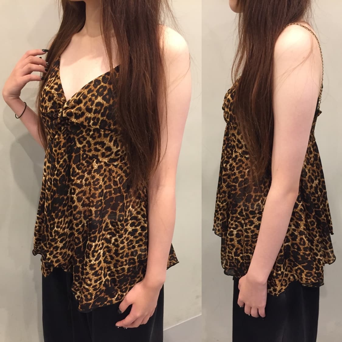 Sky Bomber Leopard Gyaru Top 상품이미지1