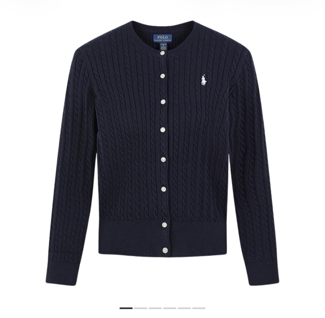 폴로 가디건 블랙 M 상품이미지1