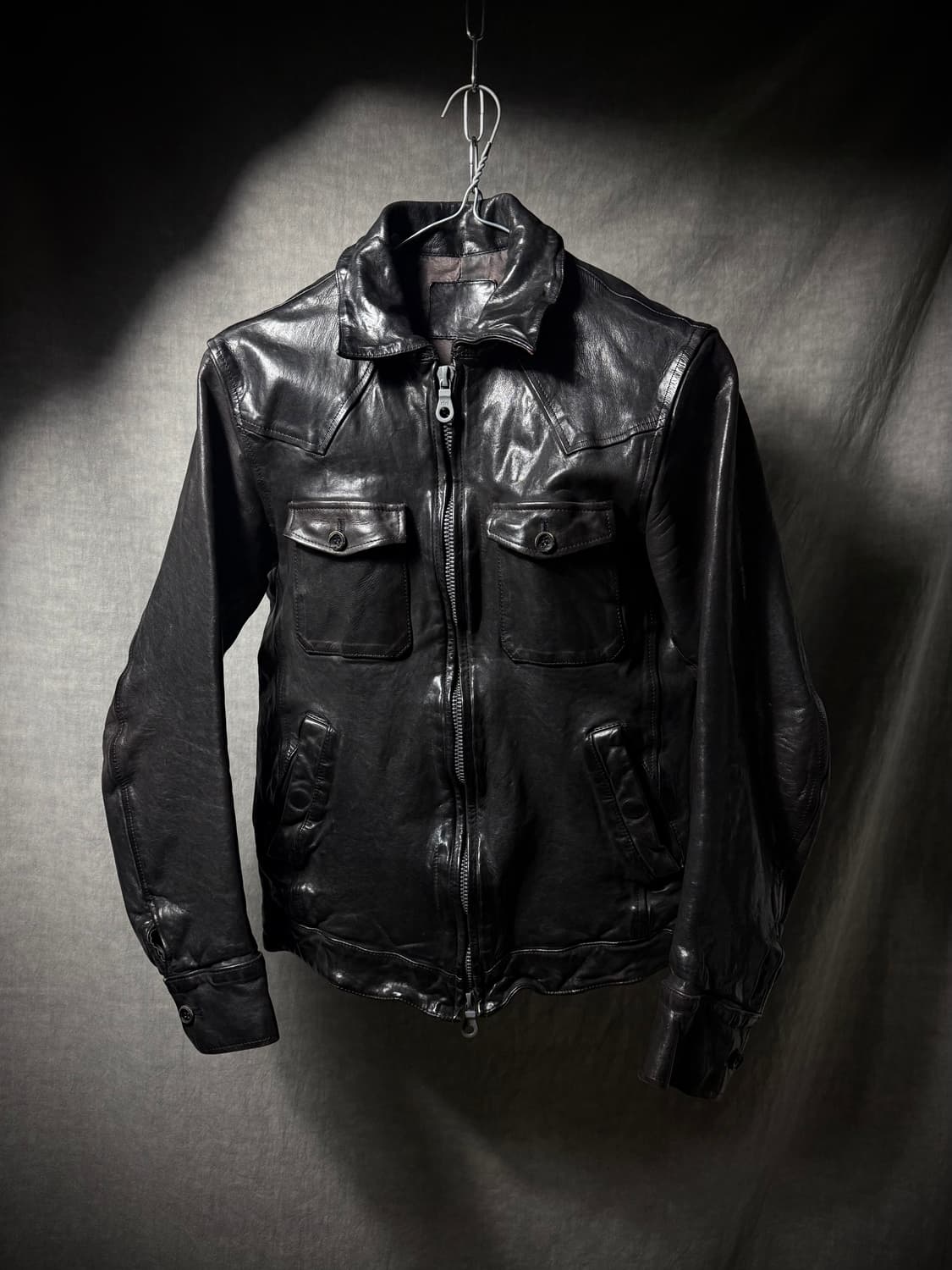 Isamu Katayama Backlash Leather Jacket 상품이미지1