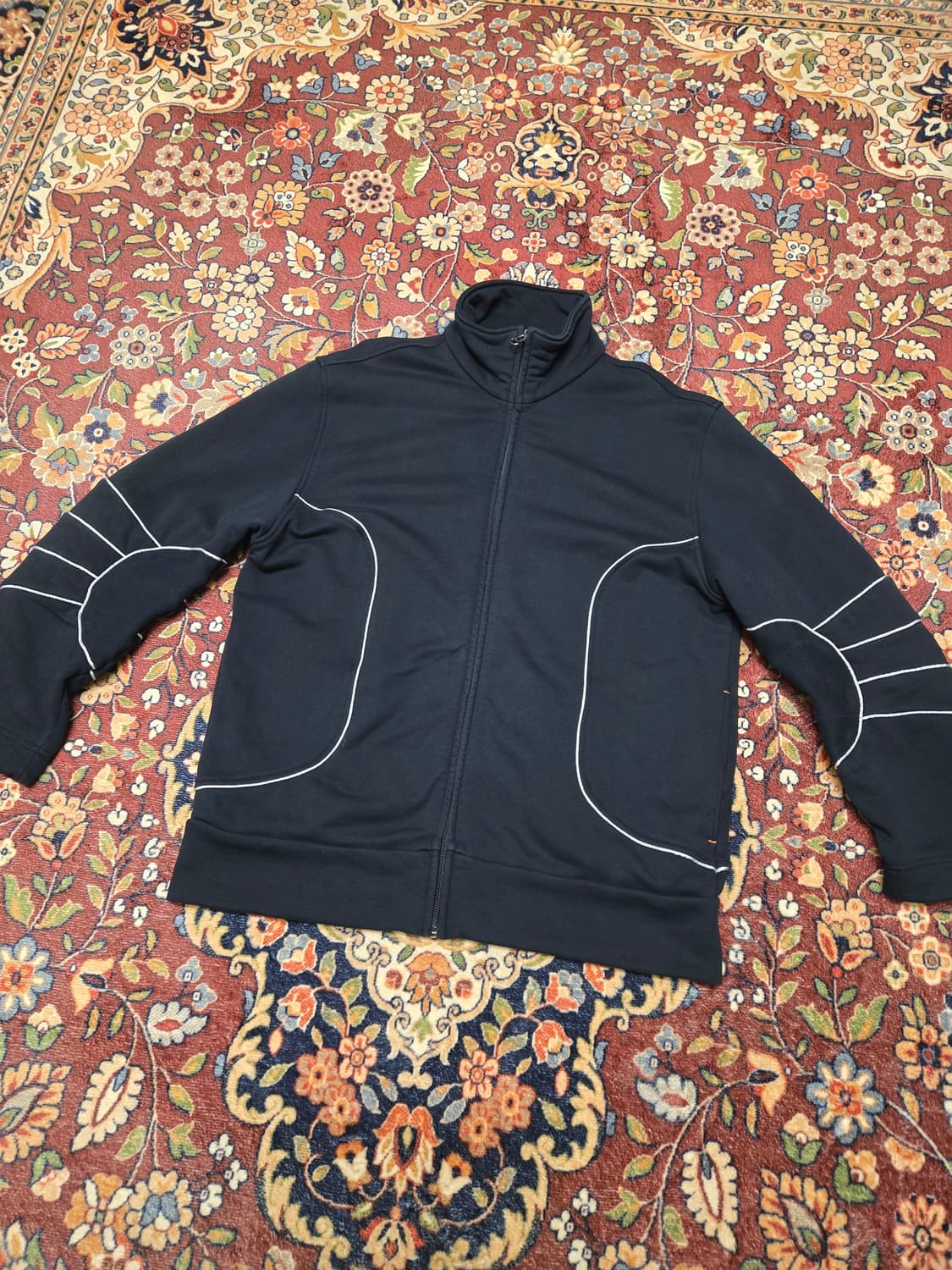 [XL] 휴고보스(HUGO BOSS) 파이핑 포인트 집업 트랙 자켓 (블 상품이미지2