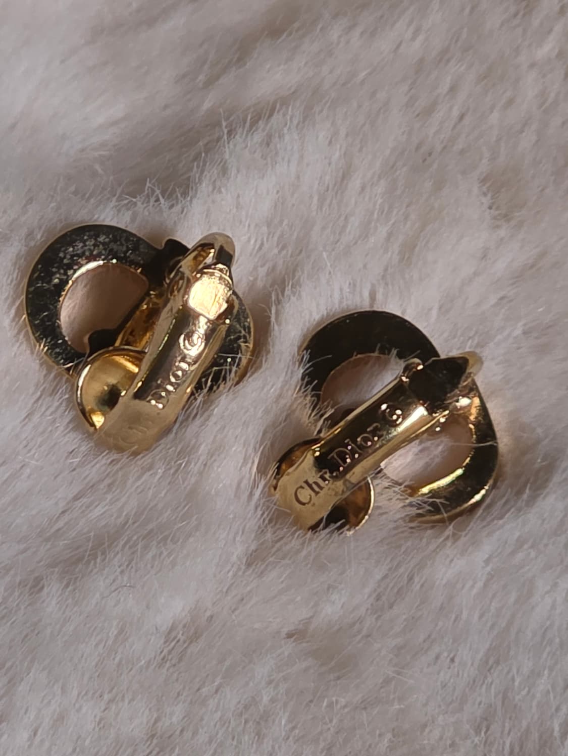 디올 cd로고 금장 클립형 귀걸이(귀찌) 상품이미지3