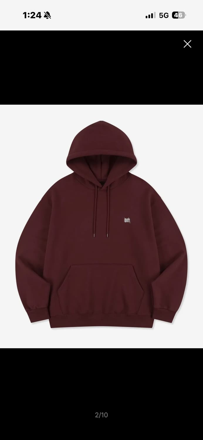 브라운브레스 버건디 후드티 상품이미지2