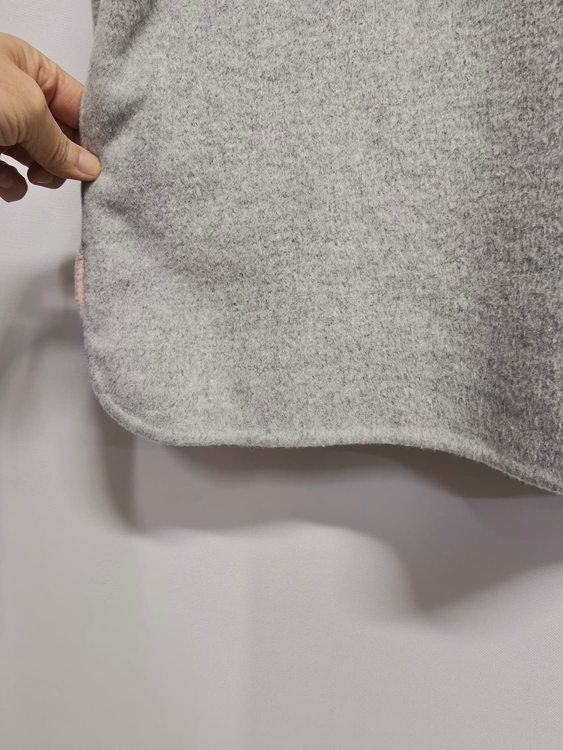 타미힐피거 울 혼방 숏 코트 그레이 상품이미지6