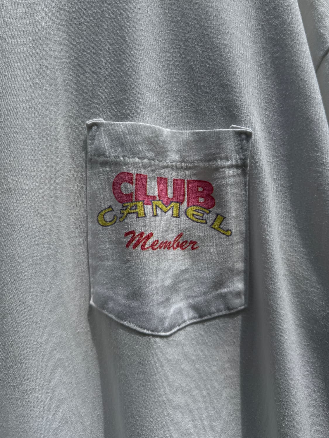 Camel 90s 카멜 클럽 맴버스 프로모 빈티지 포켓 티셔츠 상품이미지4