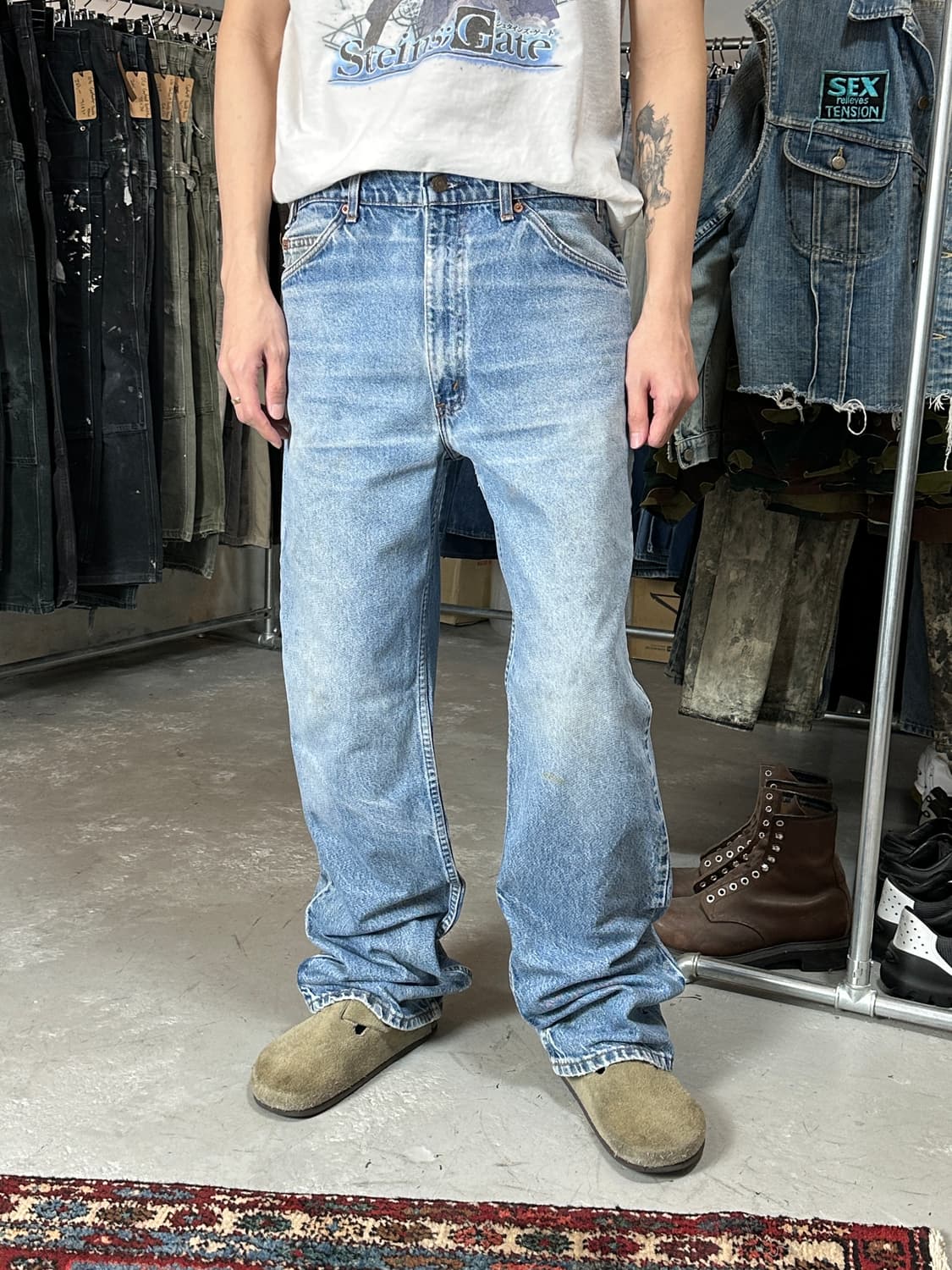 90's USA Made 빈티지 리바이스 517 오렌지탭 부츠컷 상품이미지3