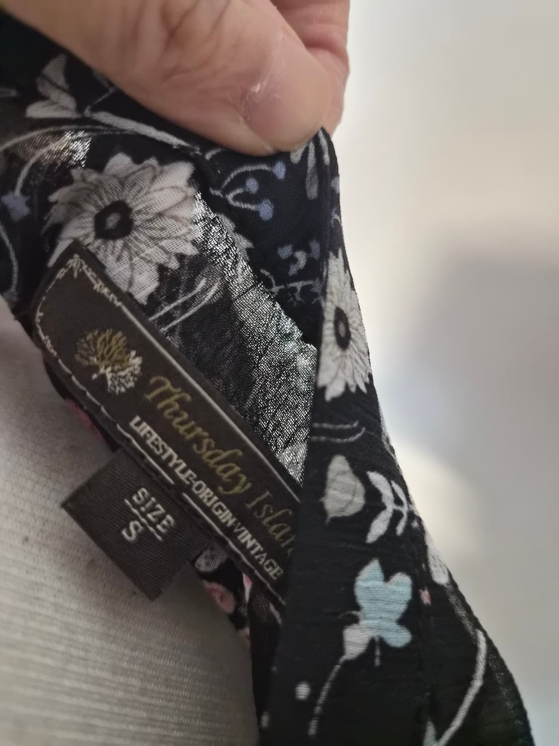 써스데이아일랜드(T.I) 플라워 패턴 롱 원피스 (상태 최상) 상품이미지5