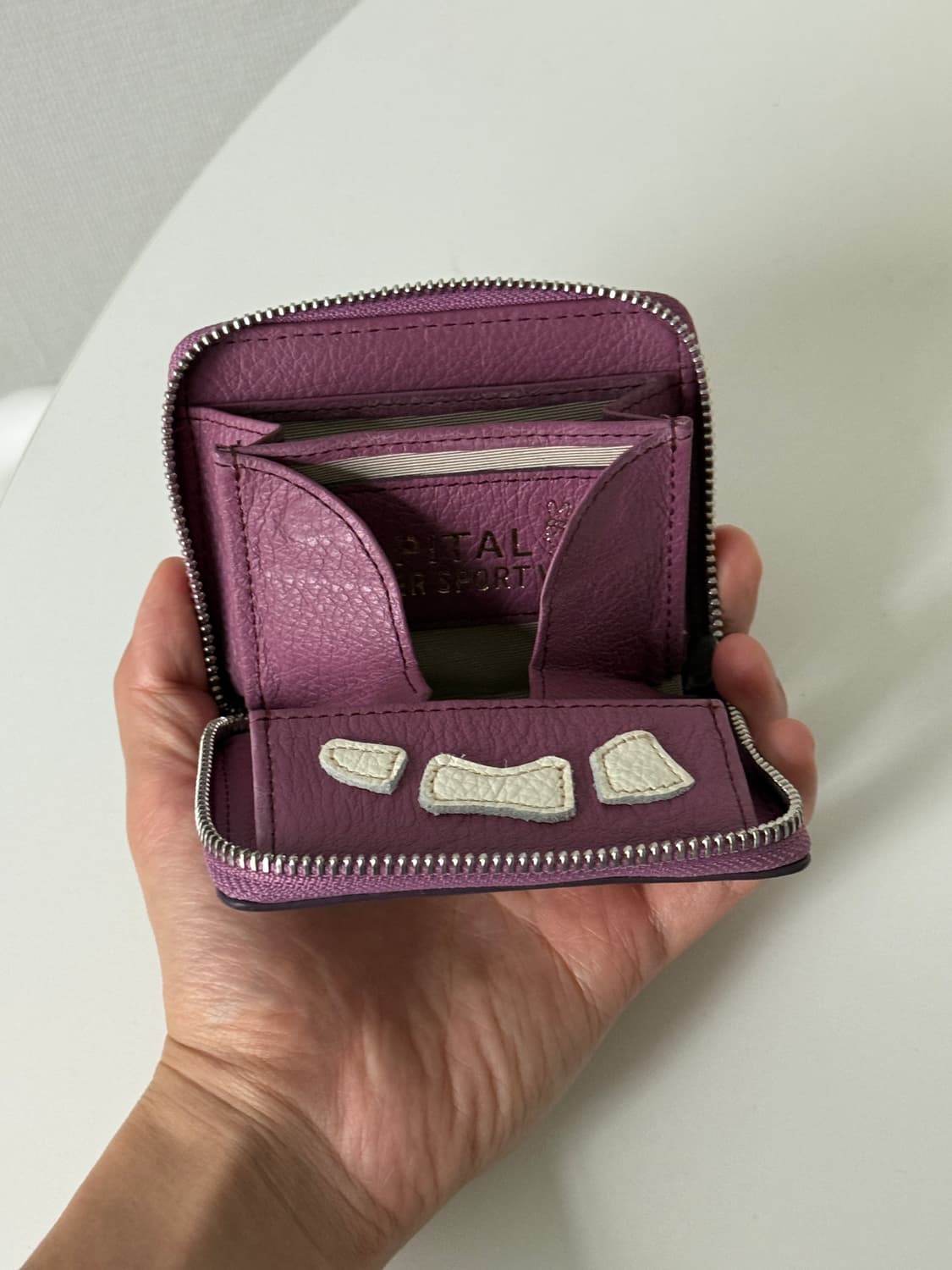 캐피탈 떰즈업 본미니 지갑 퍼플 상품이미지6