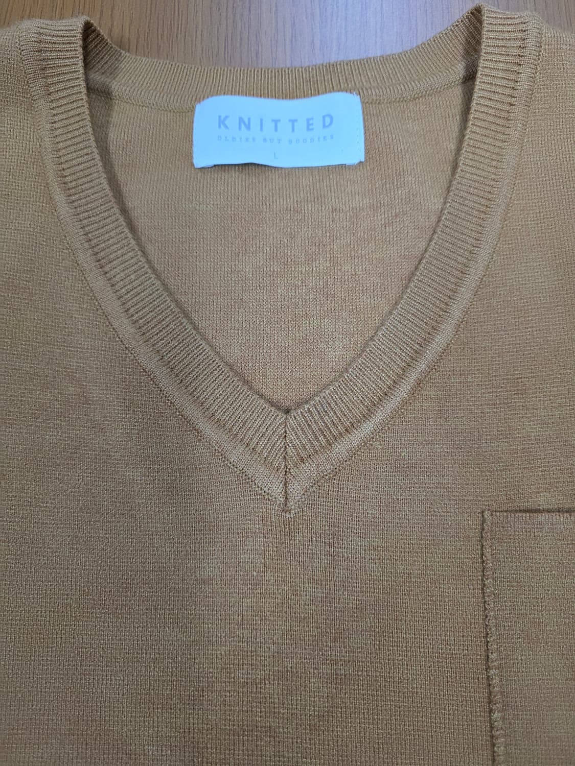 니티드 포켓 니트 베스트 조끼 L 상품이미지3