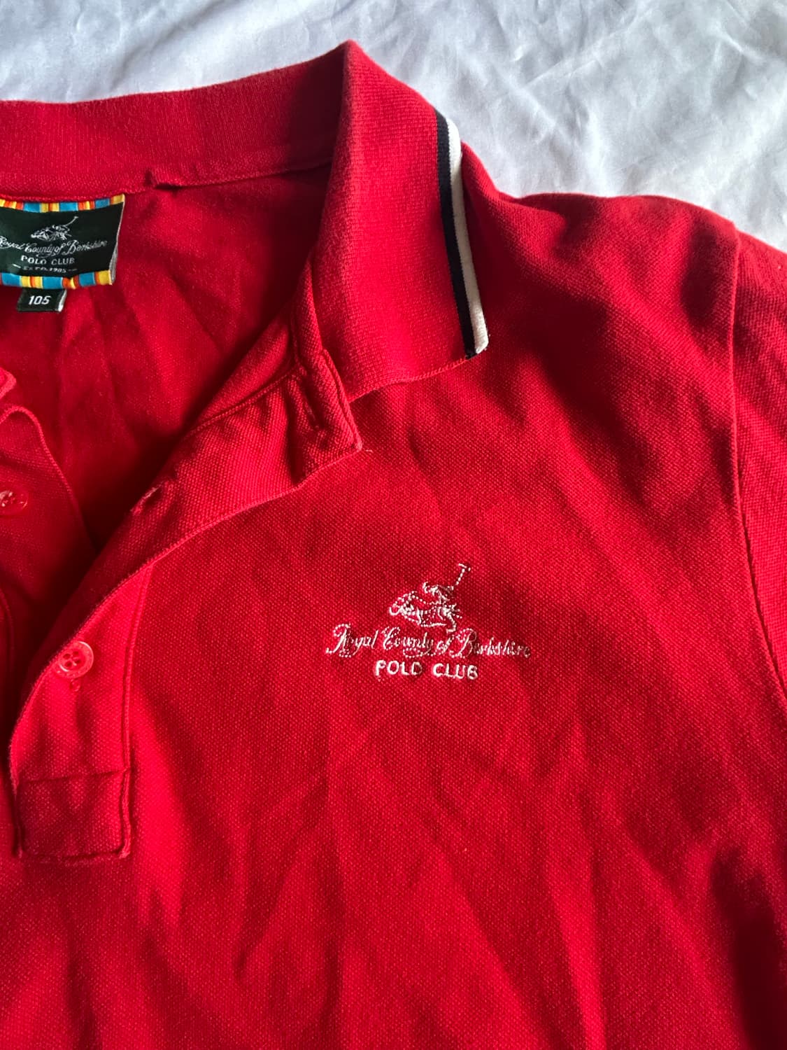 폴로 클럽 빨간색 카라티 상품이미지3