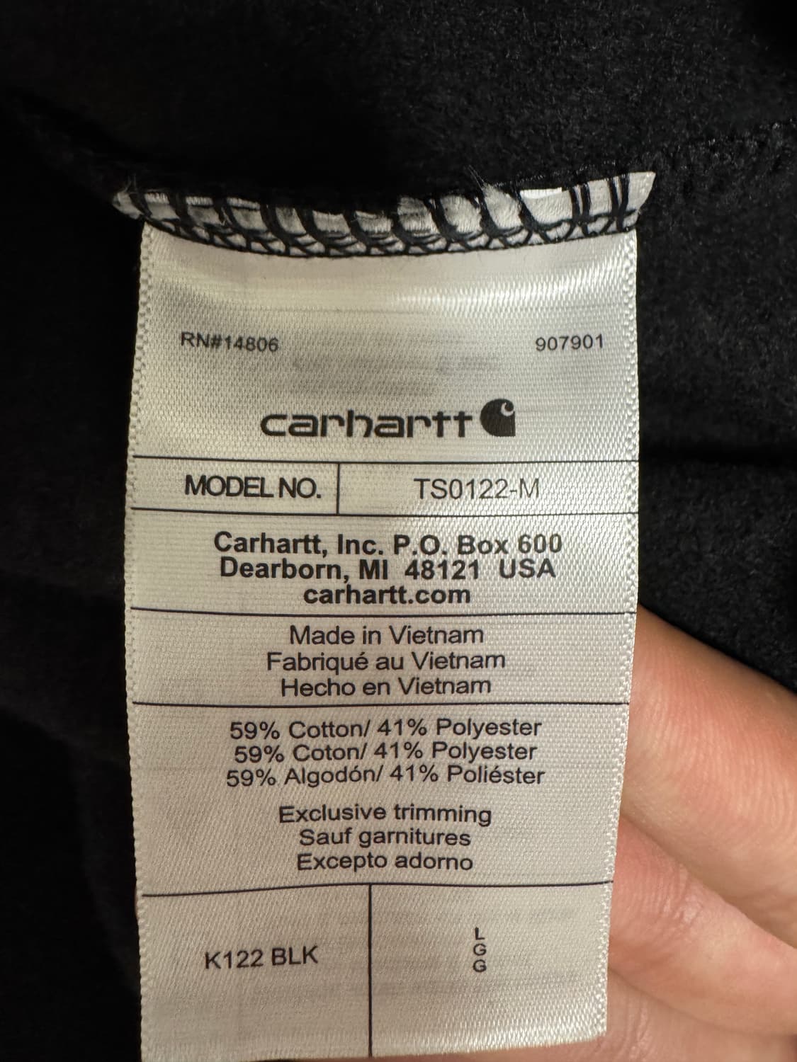 칼하트 후드집업 L 판매합니다 상품이미지2