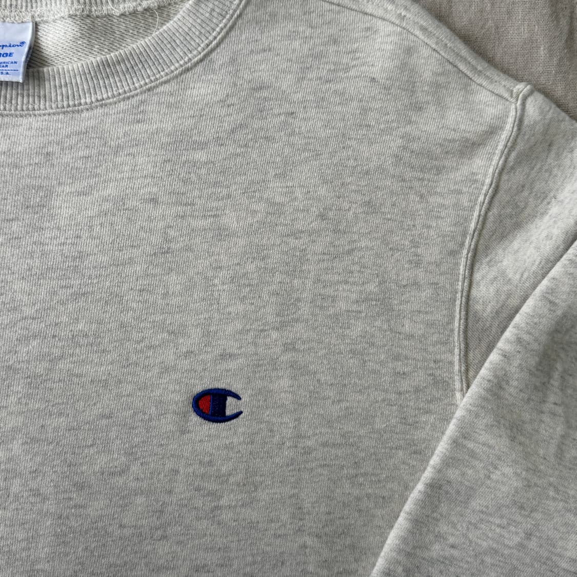 챔피온 오트밀 자수 맨투맨 XL 상품이미지5