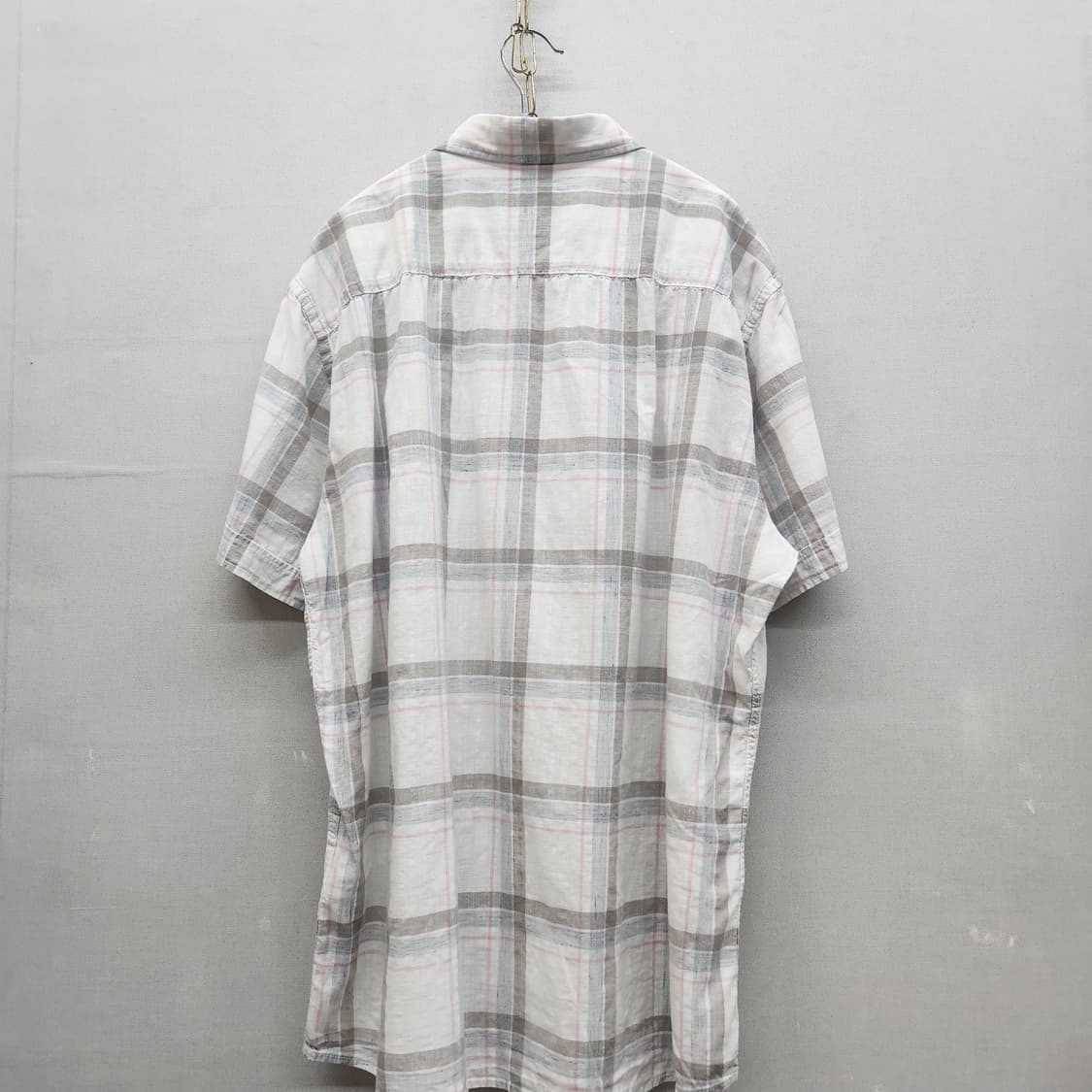 헨리코튼 원포켓 체크 반팔셔츠 110(XL~2XL) 상품이미지4