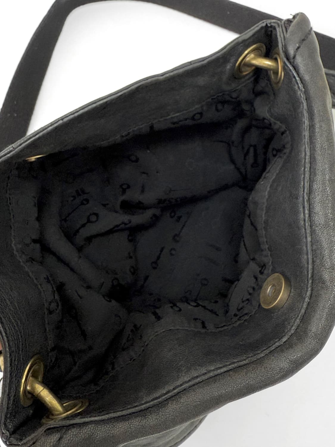 FOSSIL Vintage Black Leather 2-Way BAG 상품이미지8