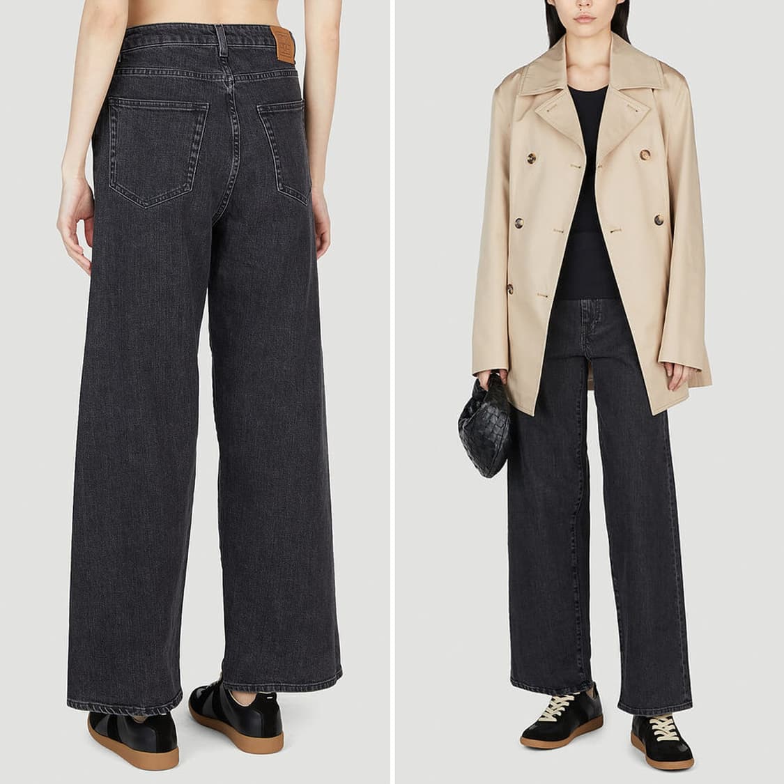 토템 플레어 핏 그레이 워싱 데님 진 상품이미지2