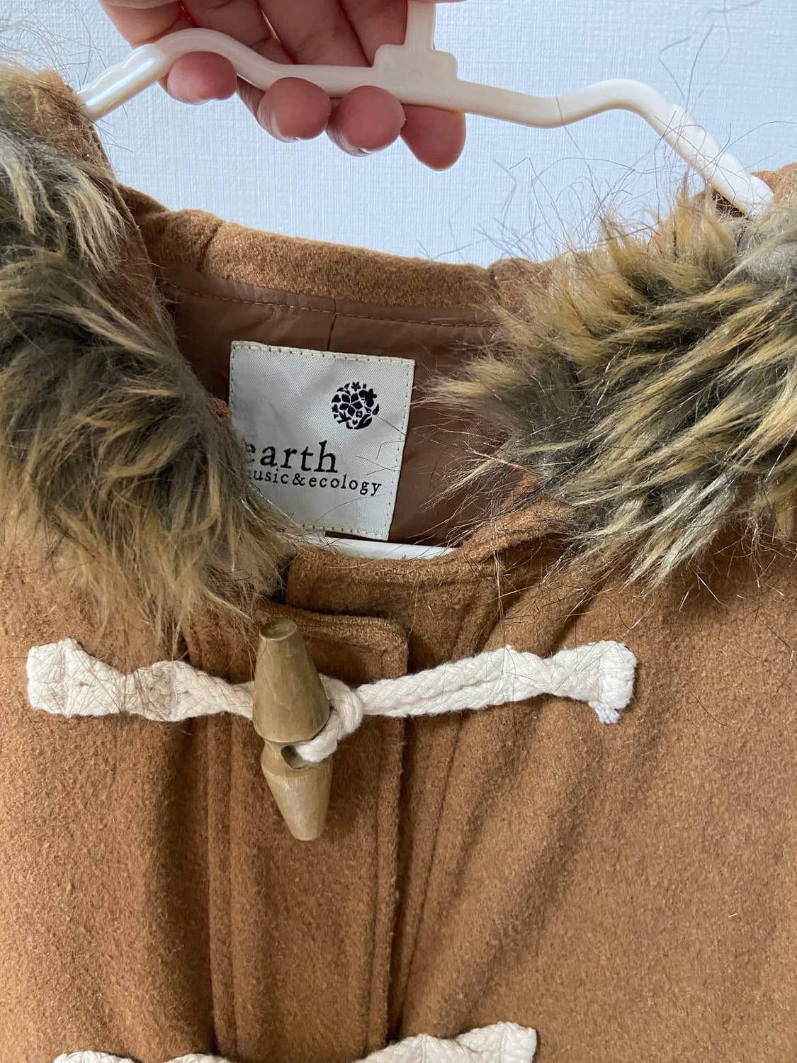 빈티지 털모자 숏떡볶이 후드 코트 자켓 상품이미지5