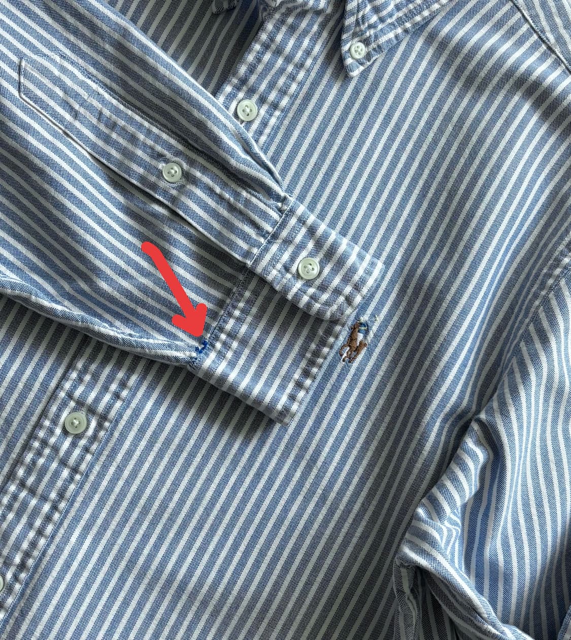 Polo 폴로랄프로렌 QR 스트라이프 셔츠 상품이미지9