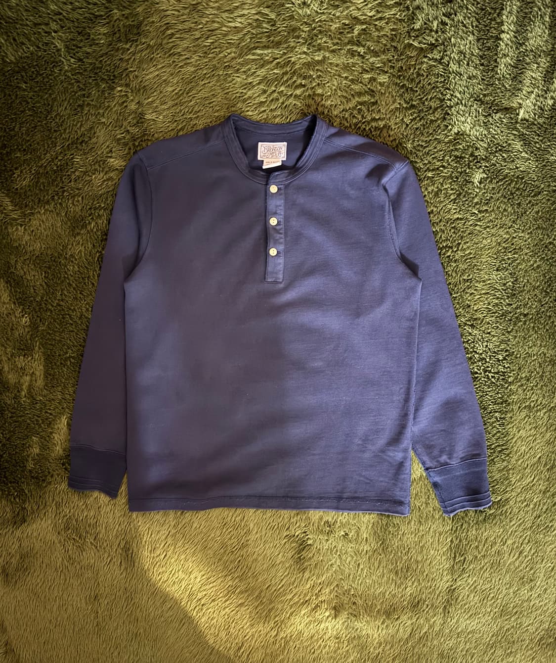 [XXL] BRONSON MFG 브론슨 헨리넥 롱슬리브 네이비 상품이미지1