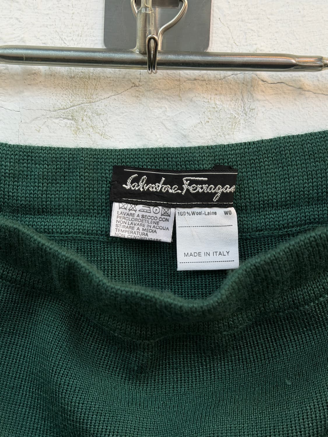 Salvatore Ferragamo 페라가모 울 니트 스커트 M 상품이미지3